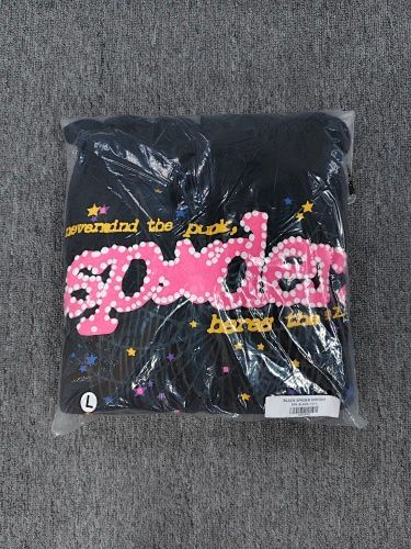 Sp5der P*nk Hoodie ‘Black’