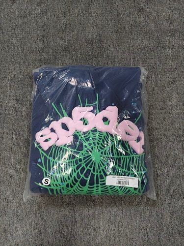 Sp5der OG Web Hoodie Blue