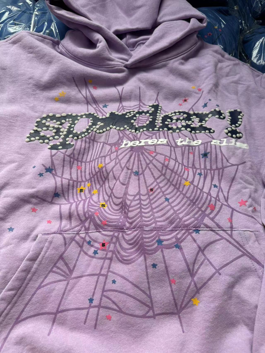 Sp5der Acai Hoodie Purple
