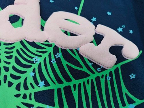 Sp5der OG Web Hoodie Blue