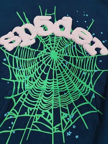 Sp5der OG Web Hoodie Blue