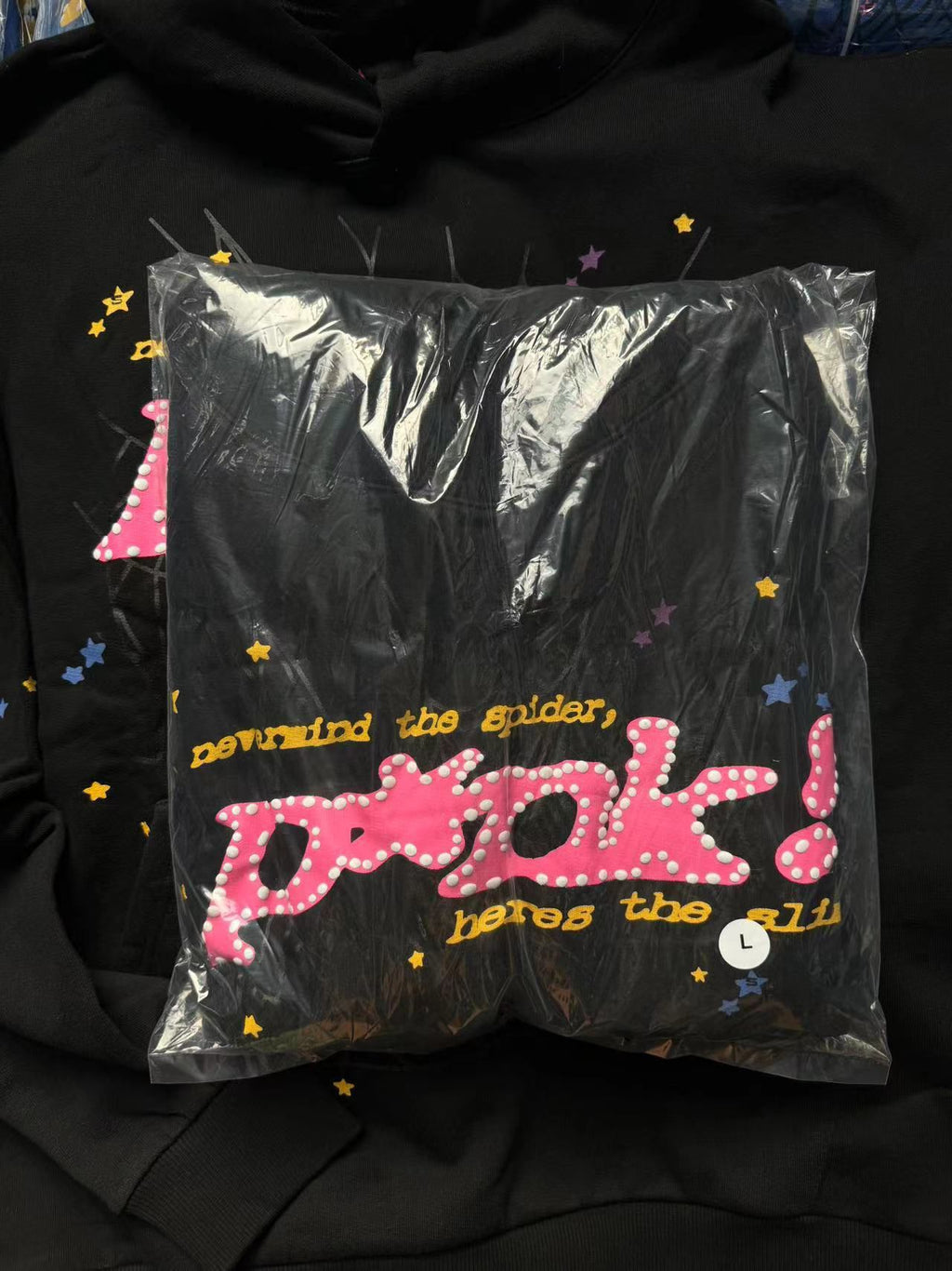 Sp5der P*NK Hoodie Black