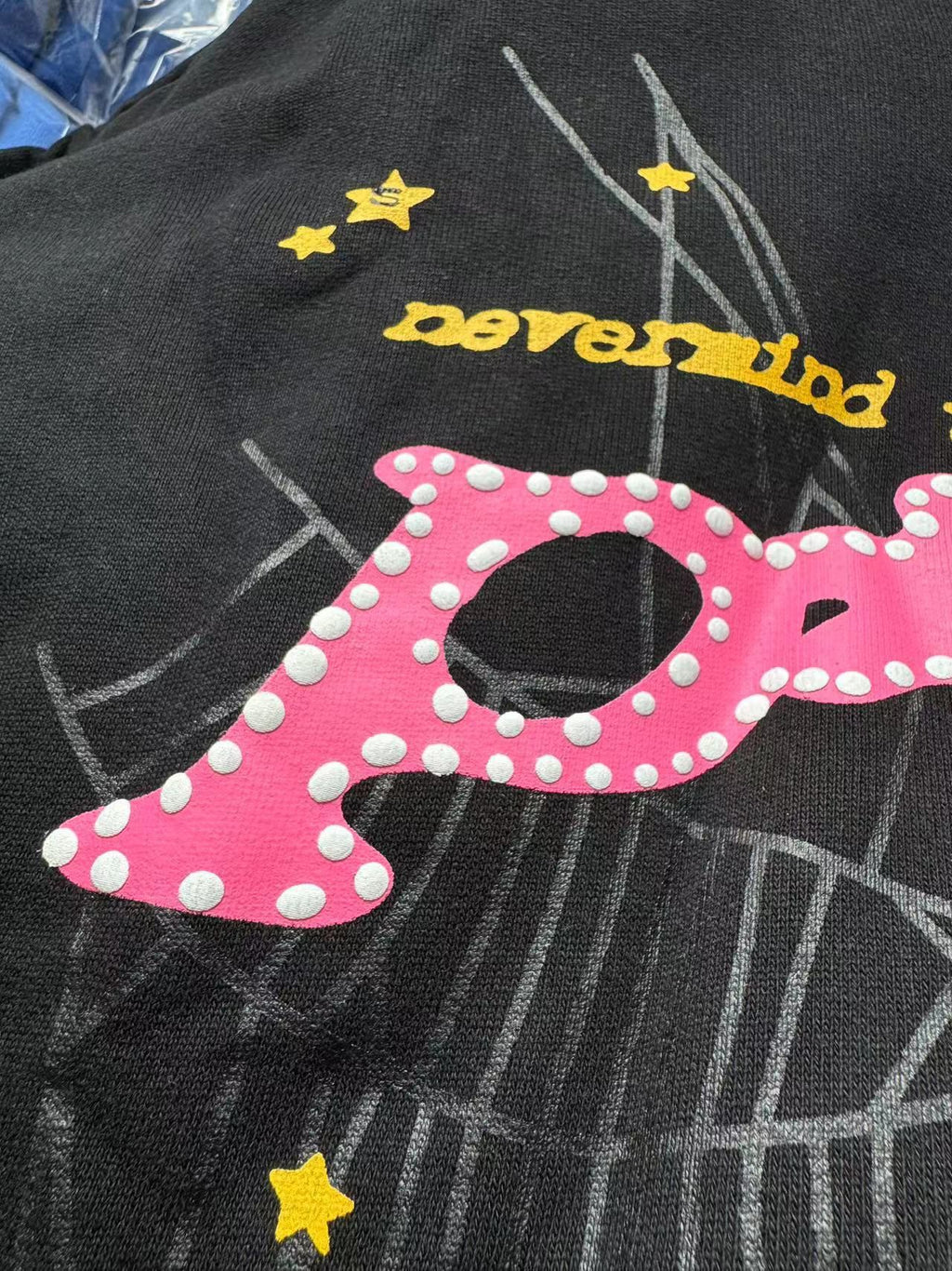 Sp5der P*NK Hoodie Black